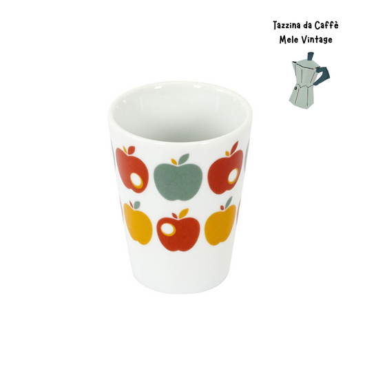 Tazzina Caffè Porcellana Vintage - Mele