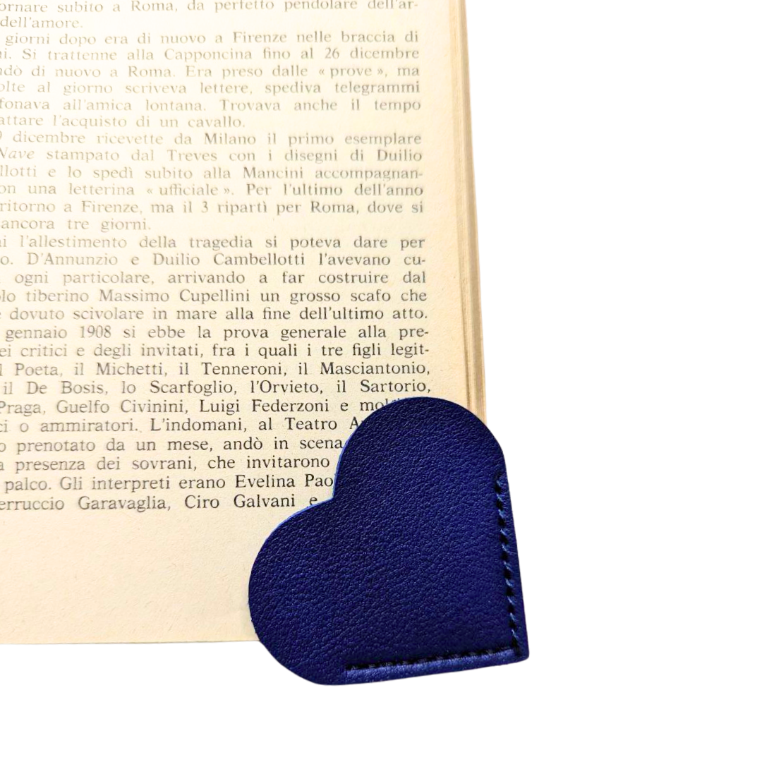 Segnalibro Cuore - Blu