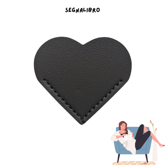 Segnalibro Cuore - Nero