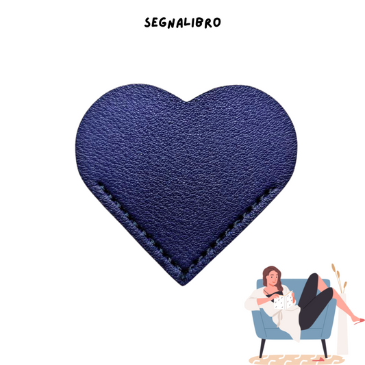 Segnalibro Cuore - Blu