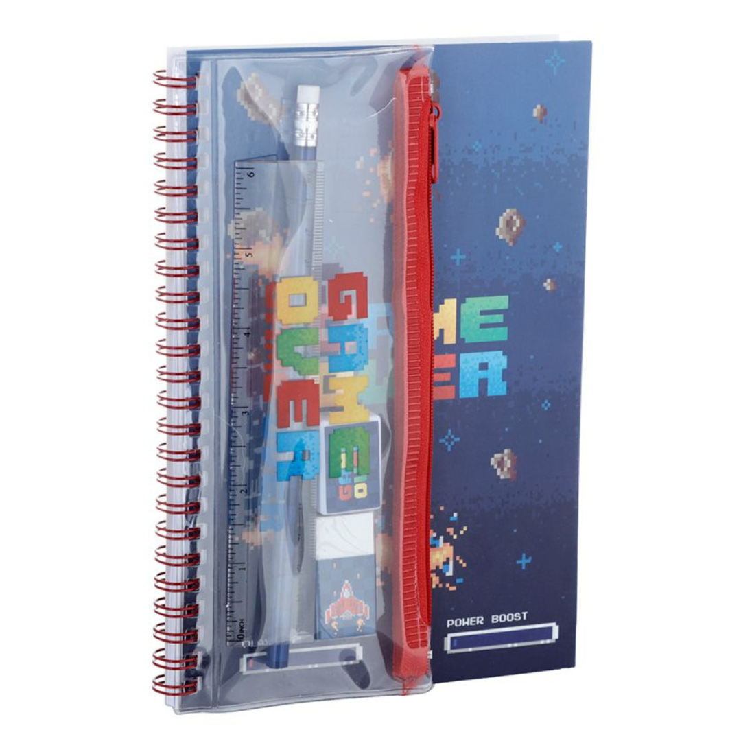 Set Scuola Quaderno e Accessori - Game Over