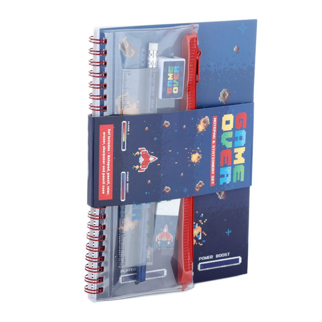 Set Scuola Quaderno e Accessori - Game Over