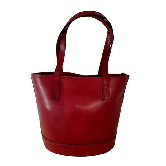 Borsa Vera Pelle - Rosso