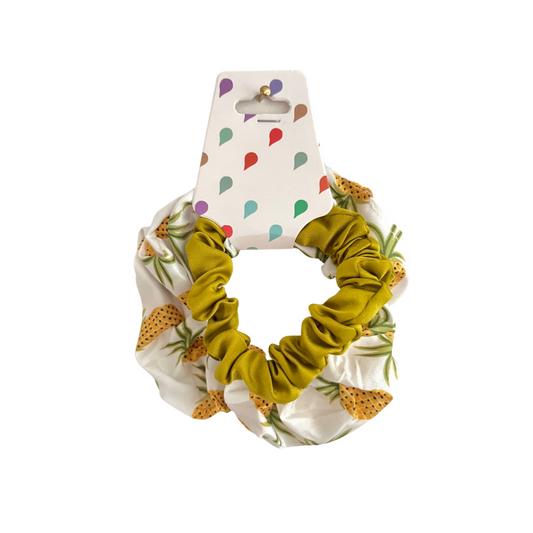 Scrunchies Coppia - Ananas