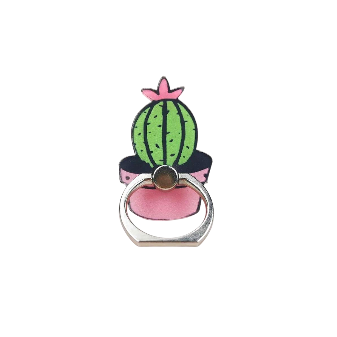 Anello Adesivo Smartphone - Cactus Rosa