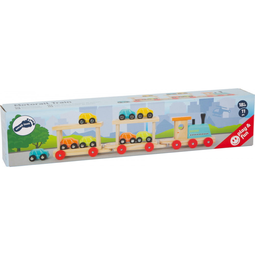 Giochi di Legno - Trenino con Macchinine