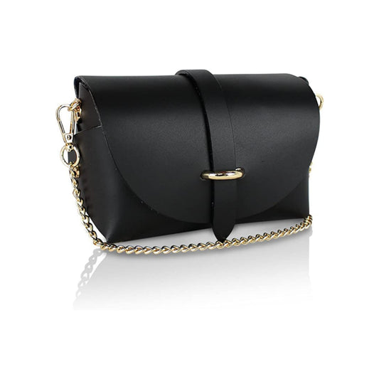 Borsa Mini Vera Pelle - Nero