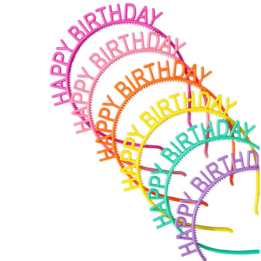 Set 5 Cerchietti - Happy Birthday