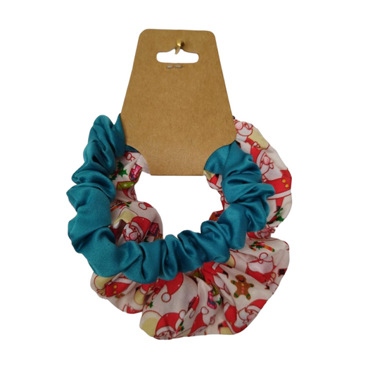 Scrunchies Natalizi Coppia - Babbo Natale