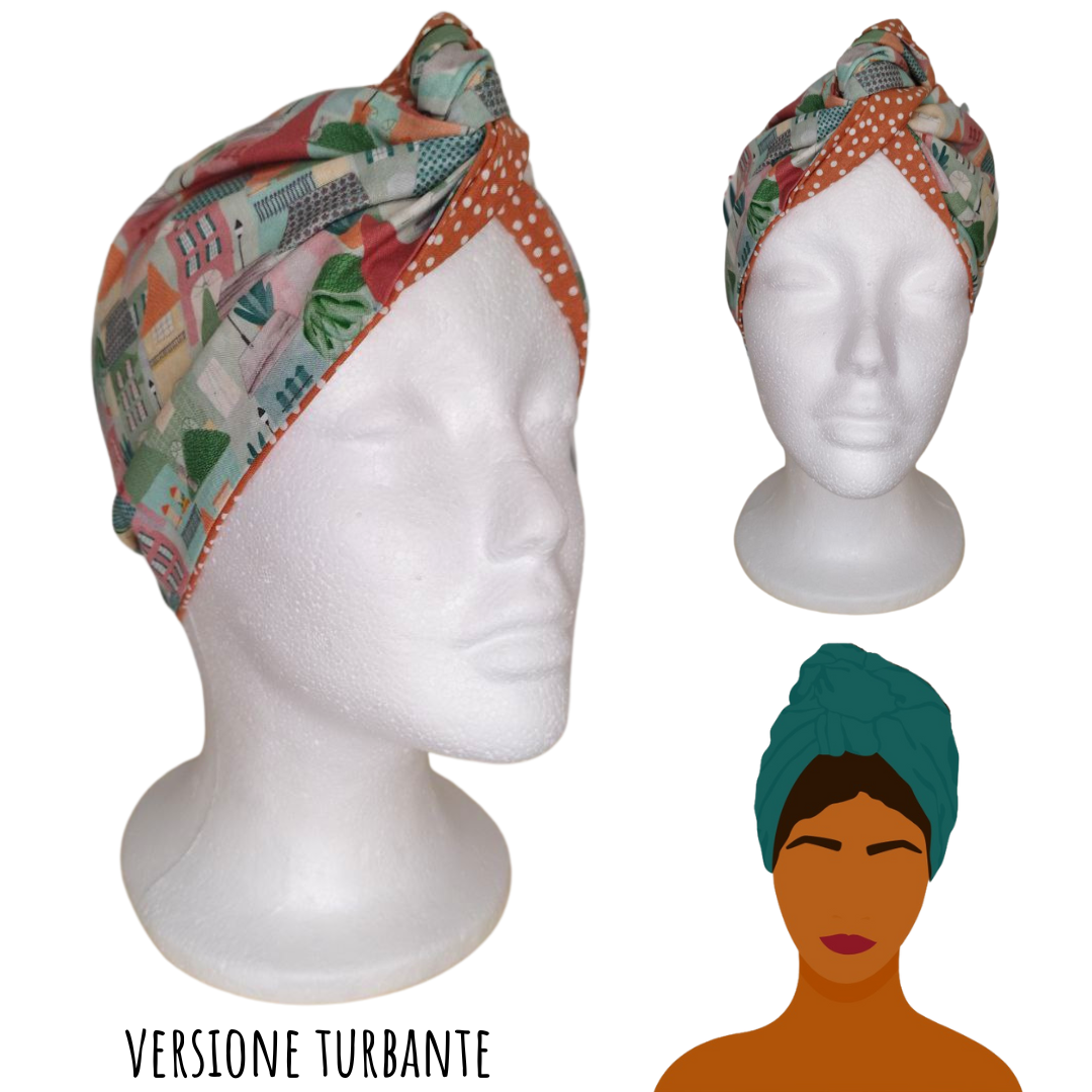 Fascia-Turbante Modellabile Handmade - Casette