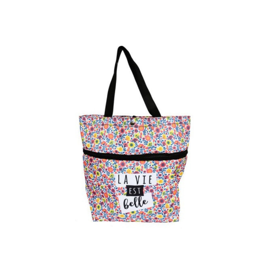 Piccolo Carrello Spesa Convertibile in Borsa - Mille Fiori