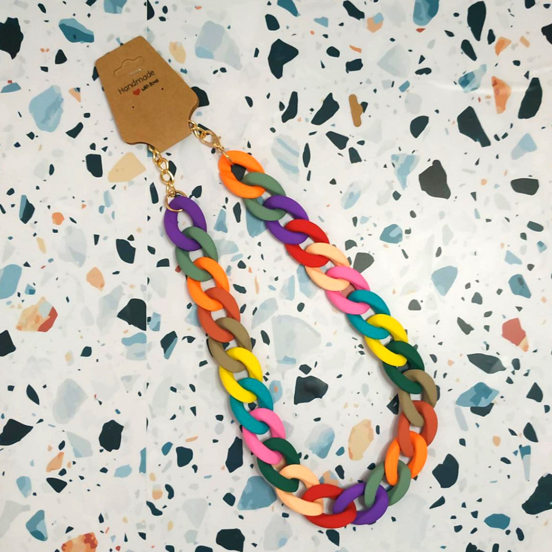 Collana in Resina a Catena - Multicolore
