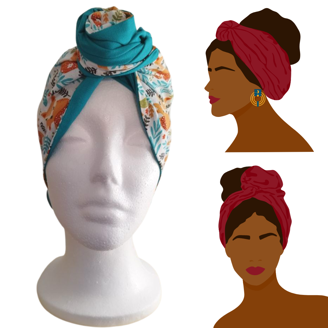 Fascia-Turbante Modellabile Handmade - Volpi