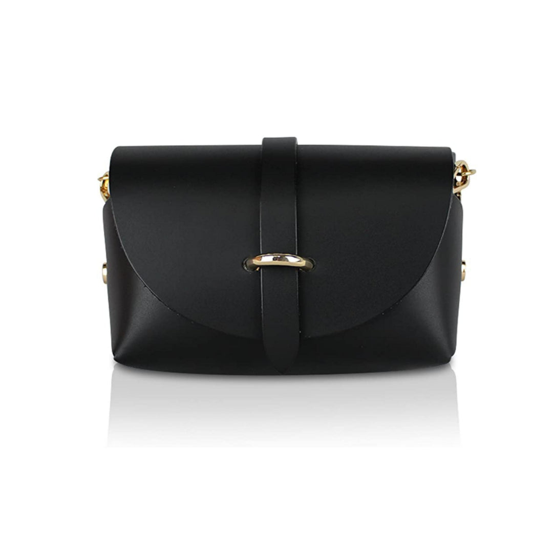 Borsa Mini Vera Pelle - Nero