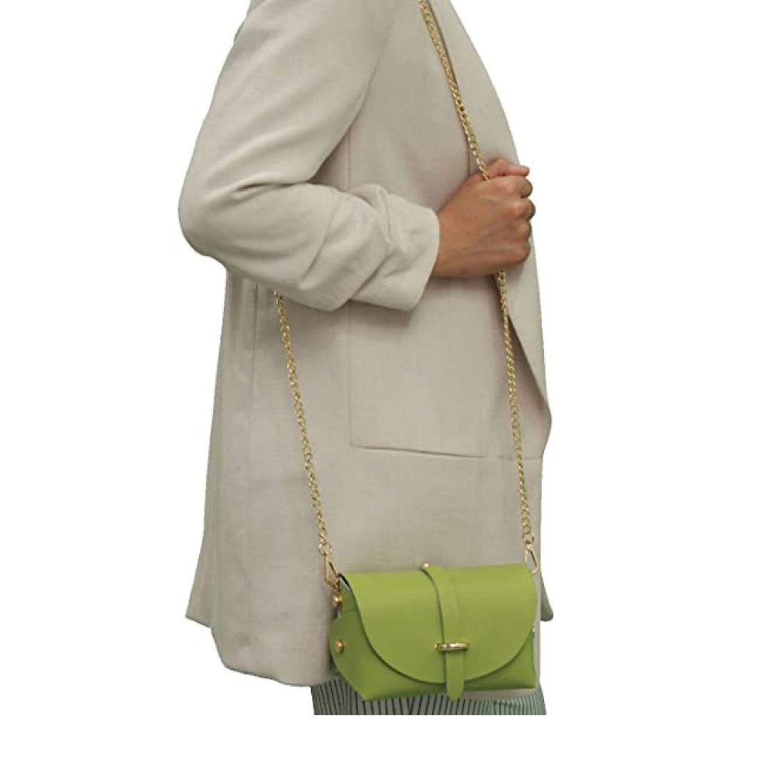 Borsa Mini Vera Pelle - Verde