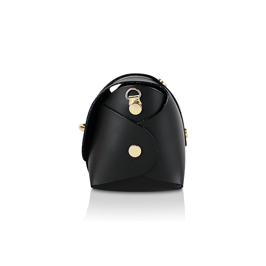 Borsa Mini Vera Pelle - Nero